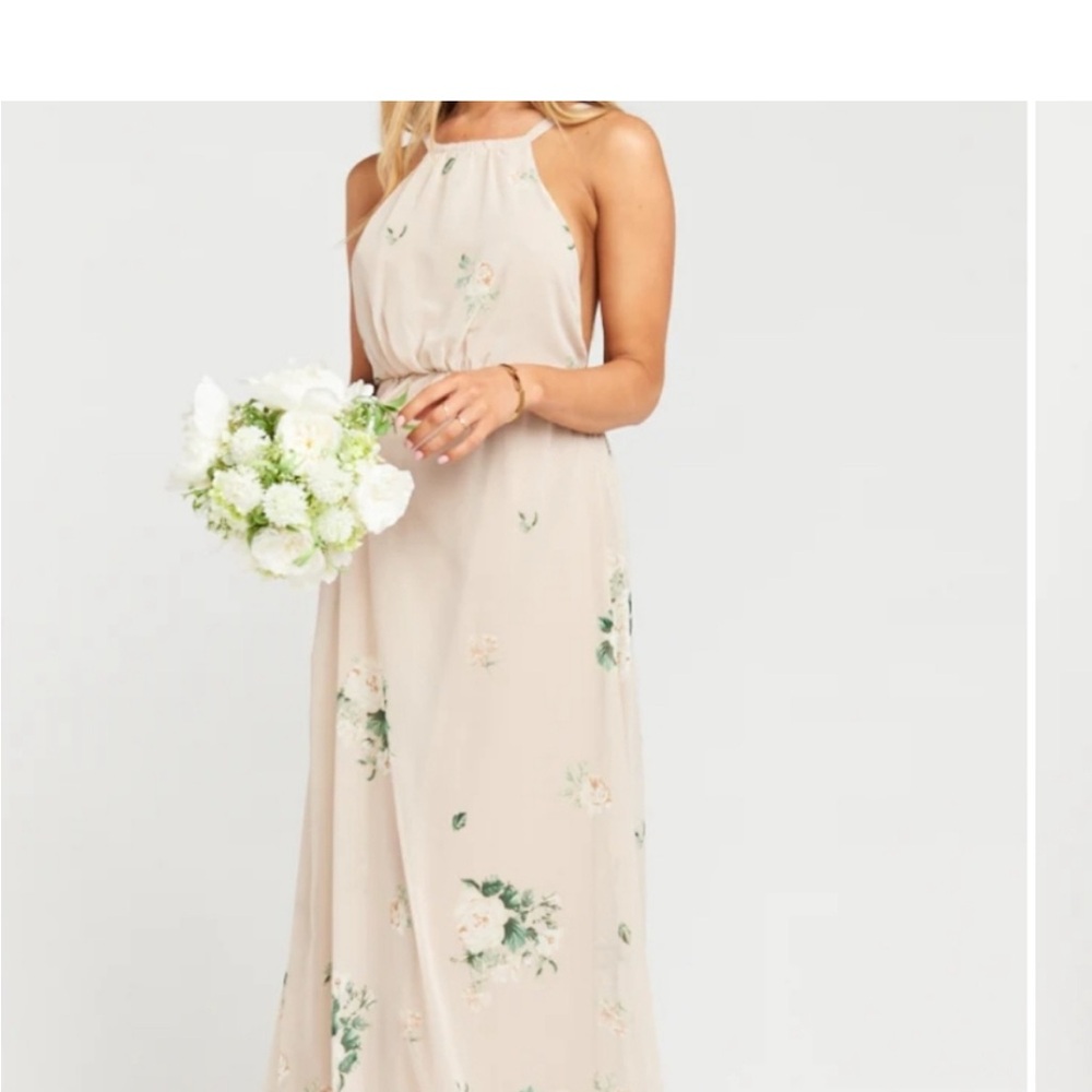 Show Me Your MuMu Cream Floral Maxi Dress